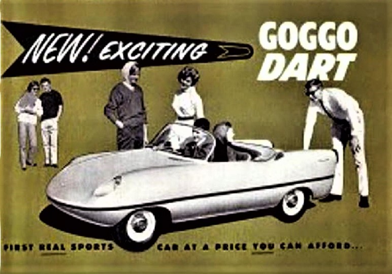 Goggomobil Dart Per spingere quella sua versione speciale di una microcar tedesca (che in Australia già in molti conoscevano e bene), non lesinò in investimenti pubblicitari, sia sulla carta stampata che con spot televisivi.
