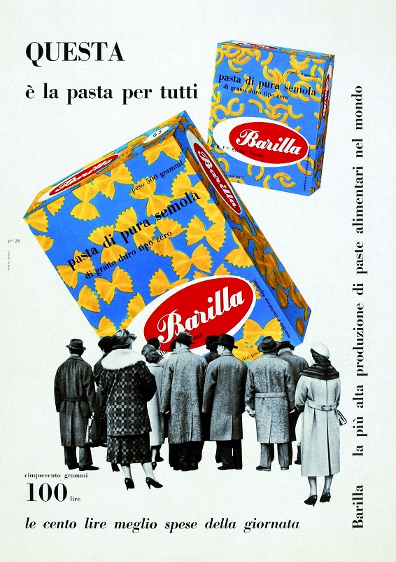 Anni 50 e il design italiano, Erberto Carboni packing Barilla.