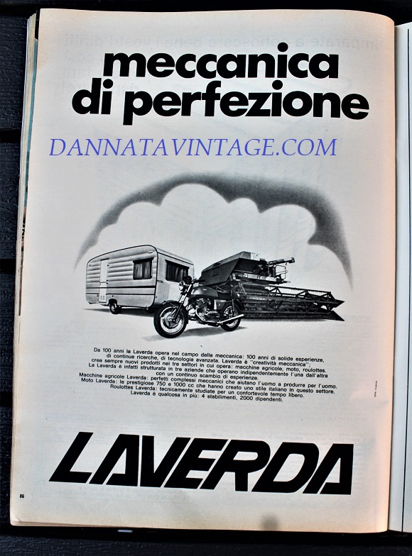 Pubblicità cartacea, Giusto per ricordare cosa producesse la Laverda, fu una grande azienda e la cui attività abbracciava mercati molto diversi fra di loro.