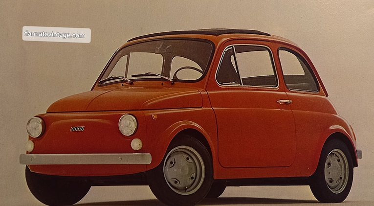 Fiat 500 L 1972 la versione che convisse nel listino Fiat con la 126, montava un motore maggiorato a 600 cmc. 