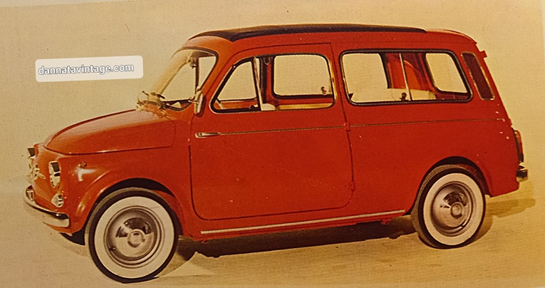 Fiat 500 L Condivideva molte componenti ma montava un motore diverso, orizzontale a sogliola per la "Giardiniera" con una produzone in seguito spostata negli stabilimenti della Autobianchi. 