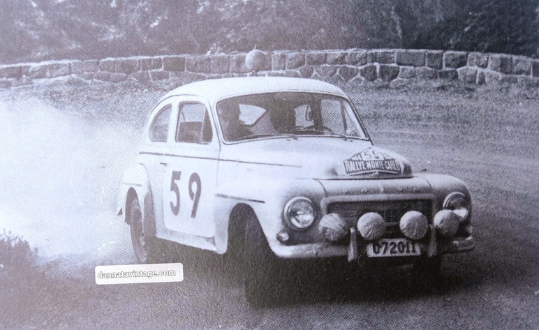 Volvo 544 al Rally di Montecarlo del 1964.