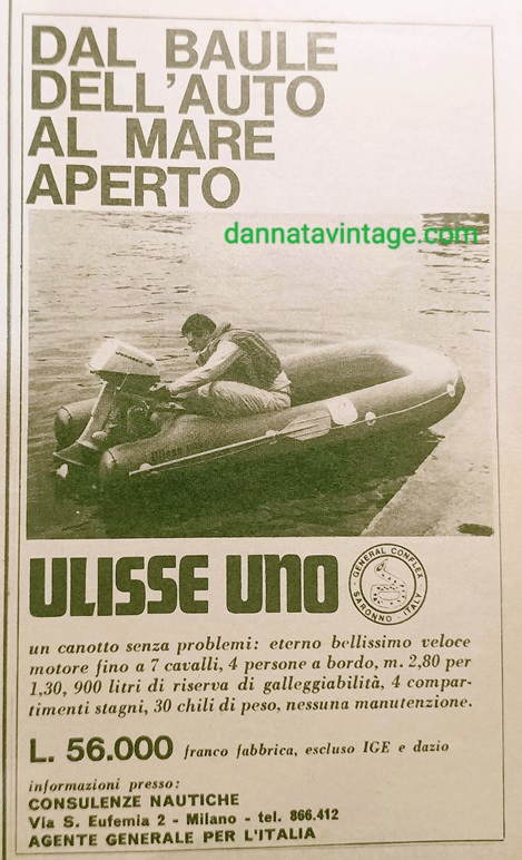 Barche e carrelli I canotti delle piccole imbarcazioni gonfiabili che una volta finite d'usare e sgonfiate occupavano molto meno spazio rispetto a tutte le altre nelle foto di oggi, con prezzi che spesso non si discostavano troppo da quelli delle Sportyak.