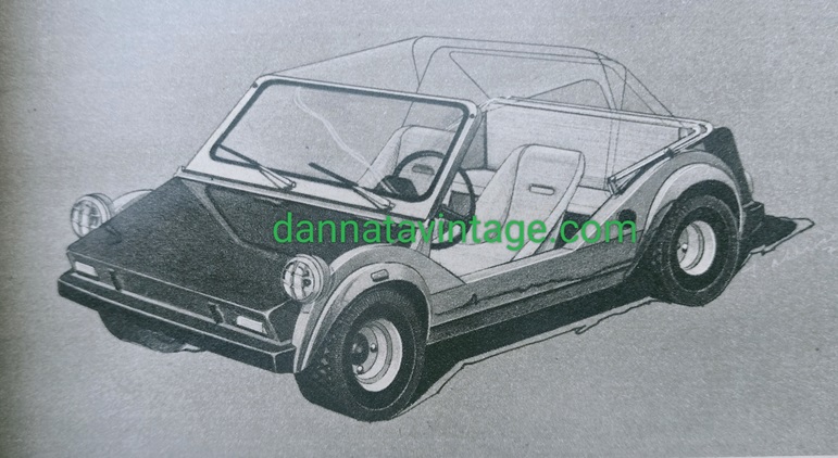 Indestor Studio di dune buggy sempre su base Fiat 126, anno 1974. 